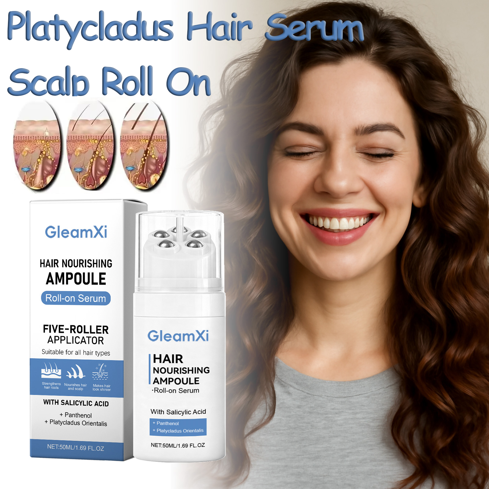 Hair Care Natural - Platycladus Hair Nourishing Serum Roll-on Increase