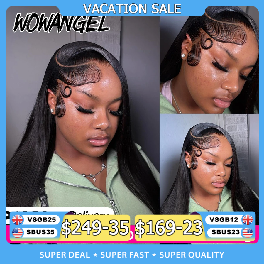 Lace Front Wig - WOWANGEL Straight Lace Front Wigs 100%