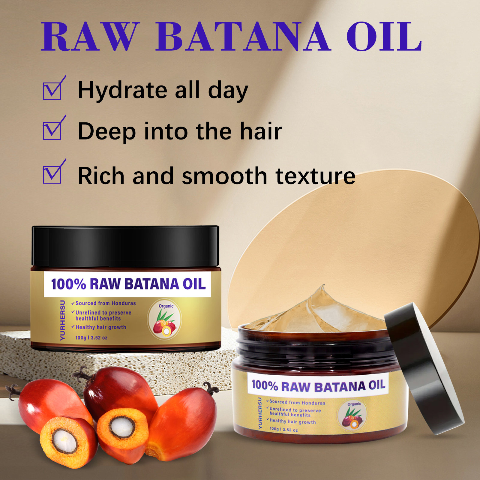 Hair Care For Curly Dry Hair - Batana Oil Deep Conditioning Hair Mask