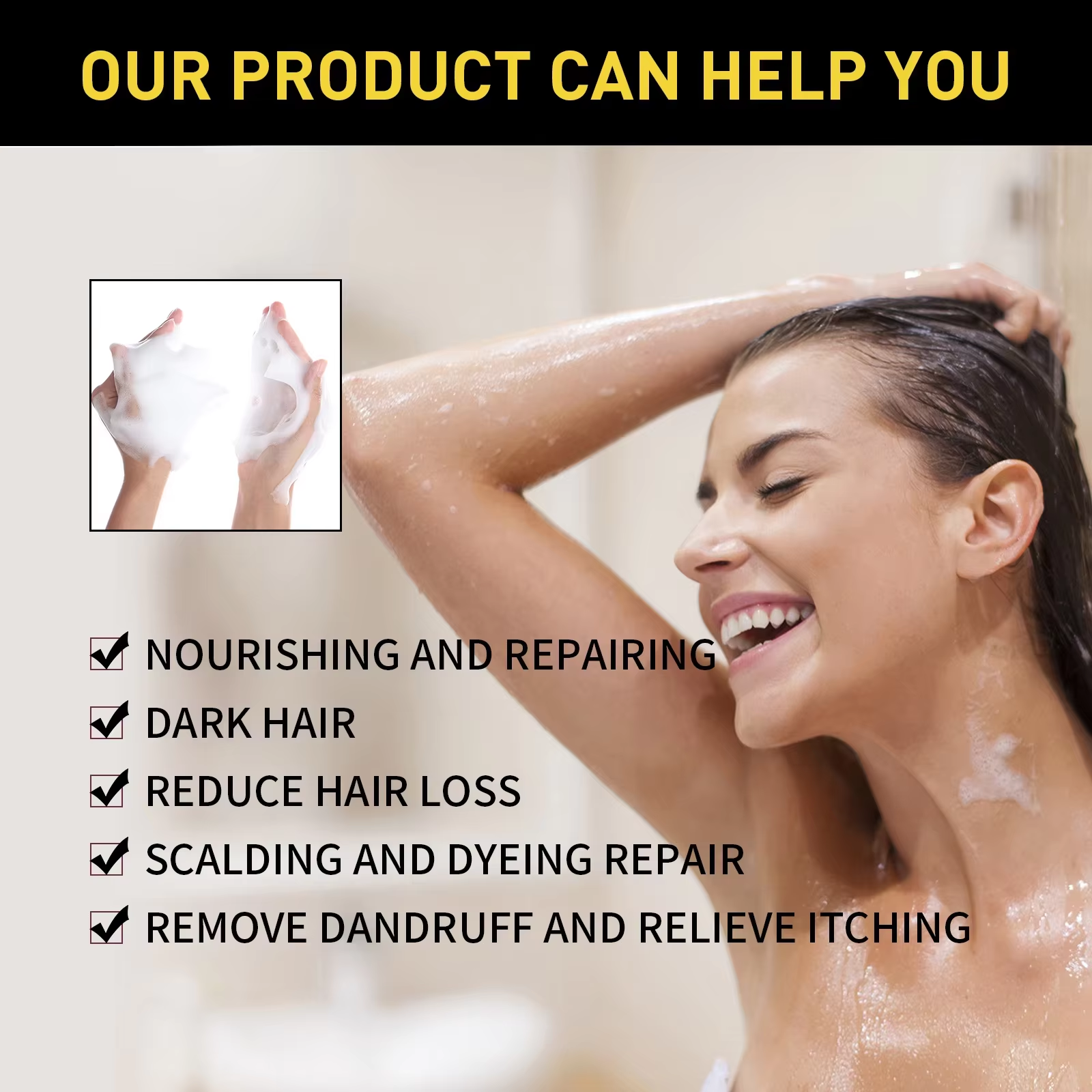 100ml Natural Herbal Hair Dye  - Hair Care Herbal ulasan dan harga
