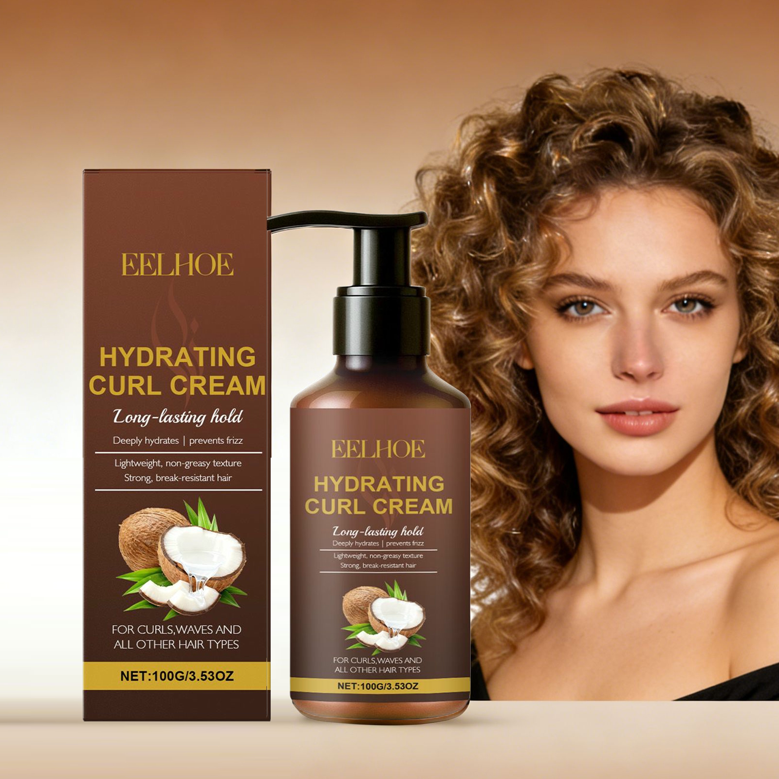 Curl Styling Cream for Wavy an - Hair Care For Curly Dry Hair ulasan dan harga