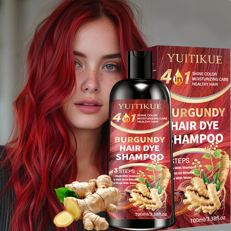 Burgundy Hair Dye Shampoo, 4 I - Hair Care Herbal ulasan dan harga