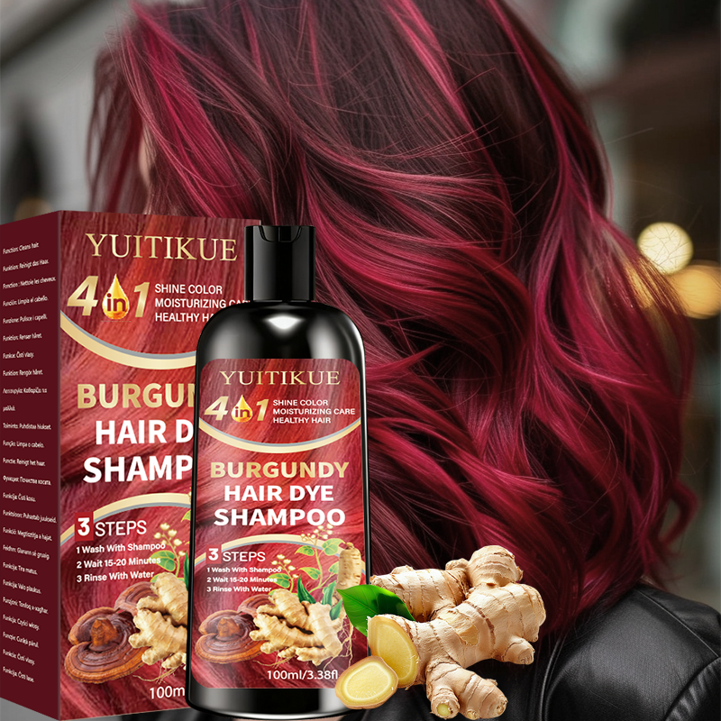 Burgundy Hair Dye Shampoo, 4 I - Hair Care Herbal ulasan dan harga