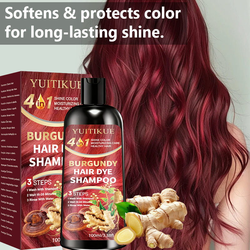 Burgundy Hair Dye Shampoo, 4 I - Hair Care Herbal ulasan dan harga