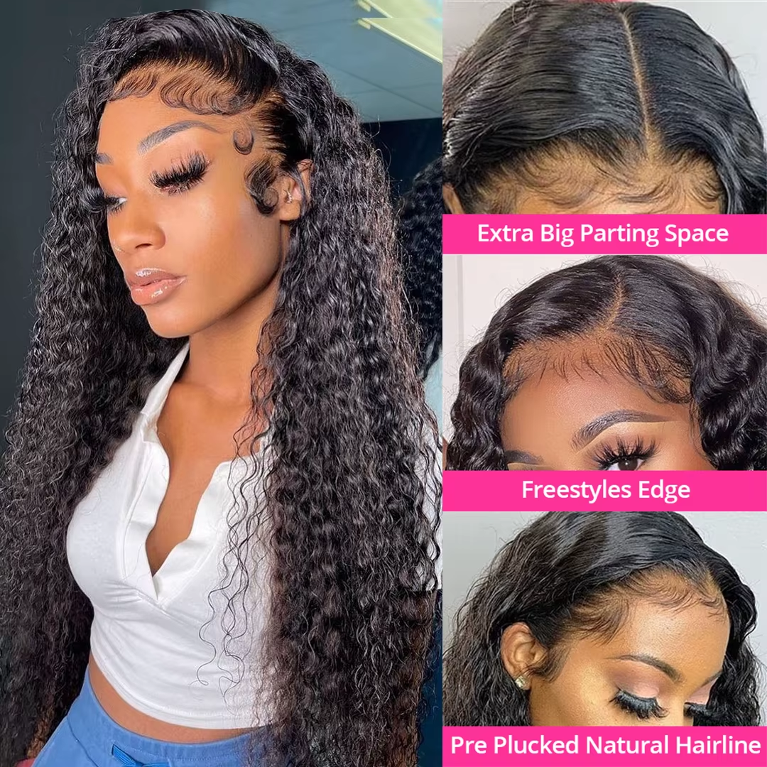 30 36 Inch Loose Deep Wave Hum - Lace Front Wig ulasan dan harga