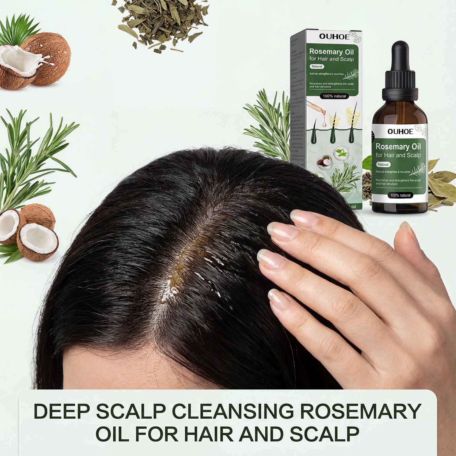 Rosemary Anti Hair Loss Oil No - Hair Care For Hair Loss ulasan dan harga