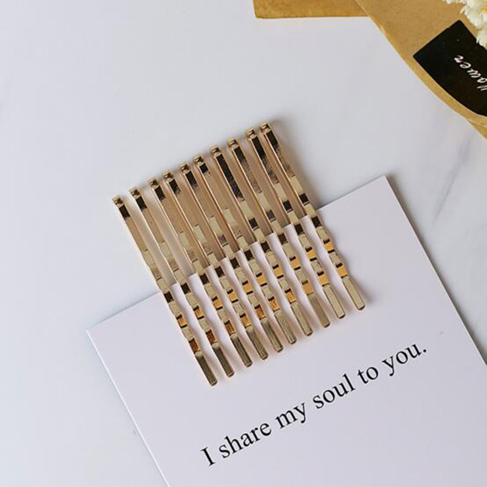 10pcs Hair Clips Hairpins Gold - Bobby Pin Bulk ulasan dan harga