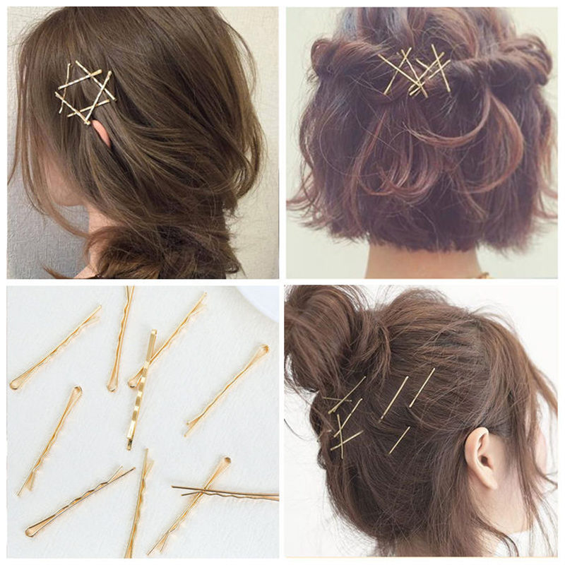 10pcs Hair Clips Hairpins Gold - Bobby Pin Bulk ulasan dan harga