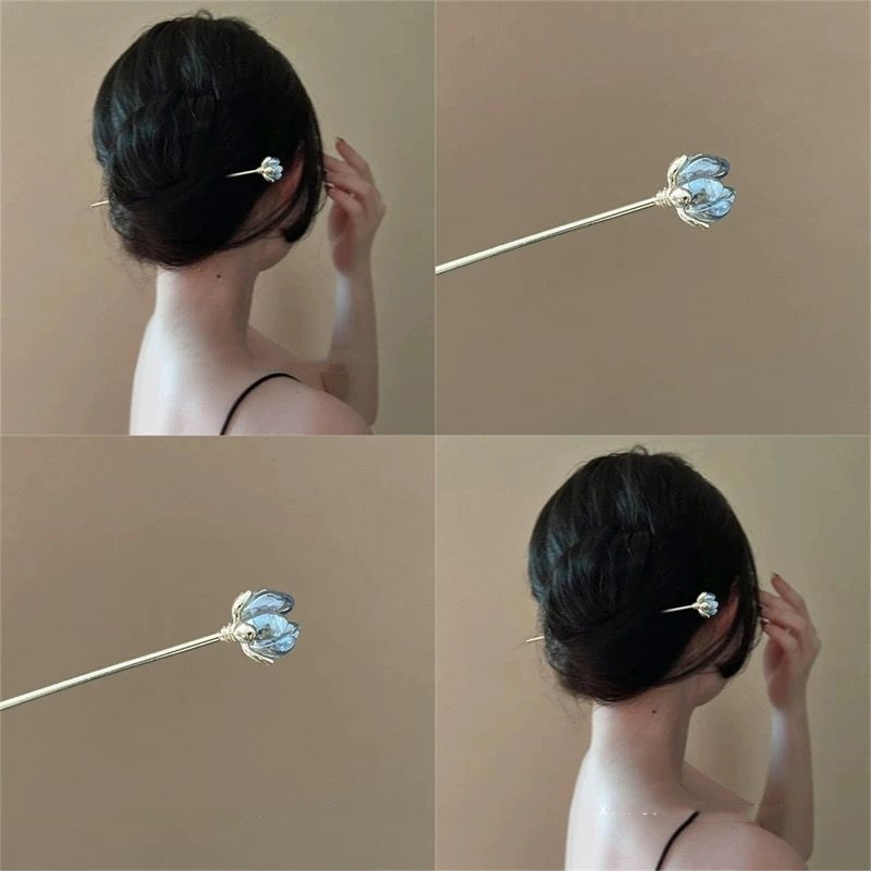 Blue Flower Hairpin, Daily Hai - Hair Care Ingredients ulasan dan harga