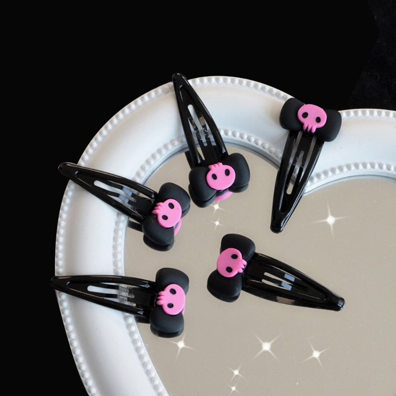 Skull Hairpin Bows Barrettes   - Bobby Pin Bulk ulasan dan harga