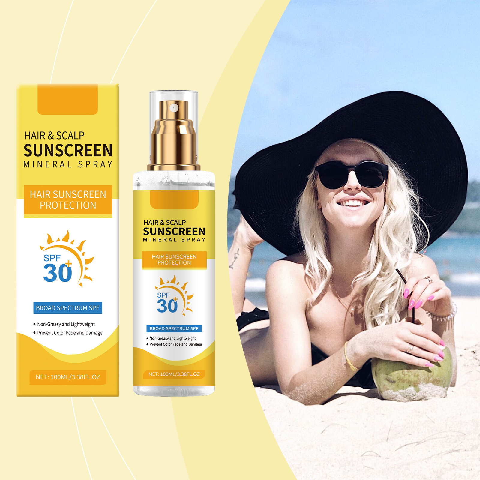 Ginger Root Scalp Sunscreen Sp - Hair Care Ingredients ulasan dan harga