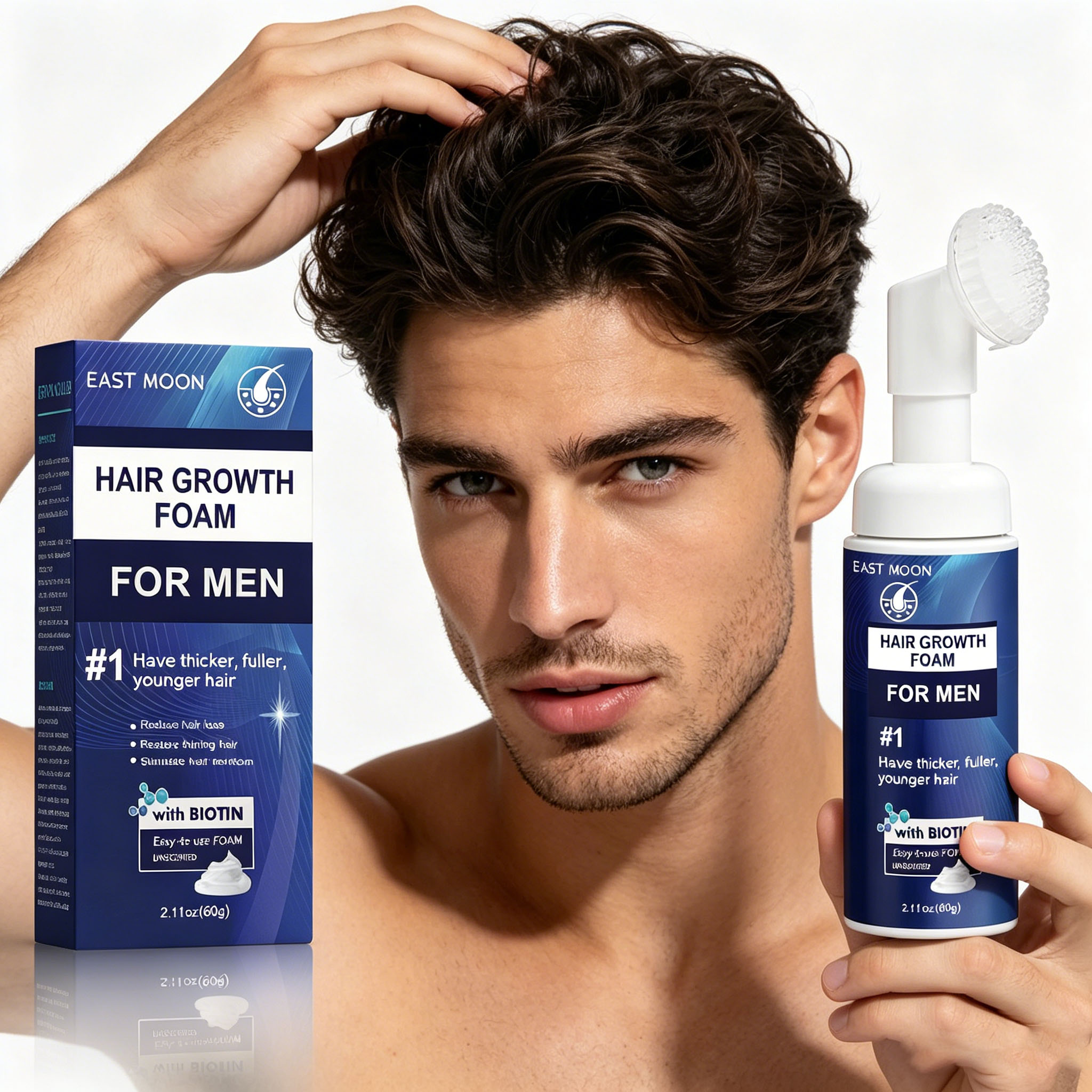 Hair Growth Foam Silicone Brus - Hair Care For Hair Loss ulasan dan harga