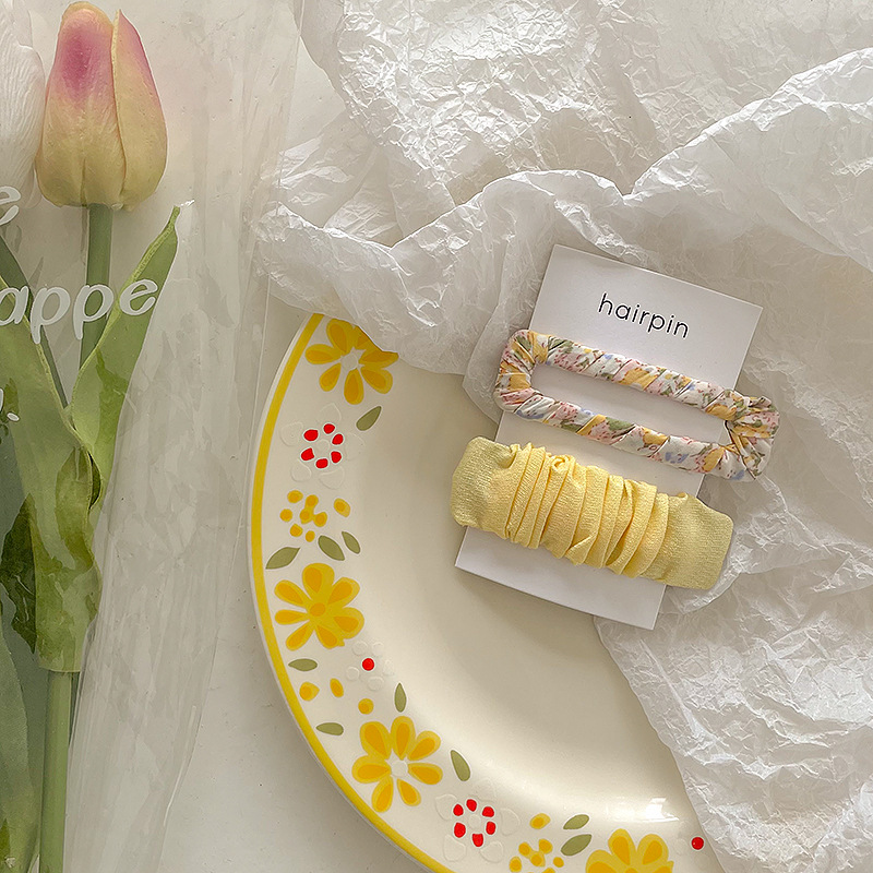 2pcs Girls Sweet Floral Print  - Bobby Pin Bulk ulasan dan harga
