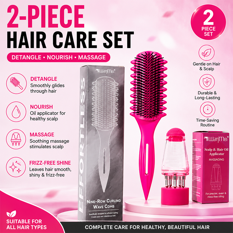 2PCS Hair Care Set Detangling  - Hair Care For Curly Dry Hair ulasan dan harga