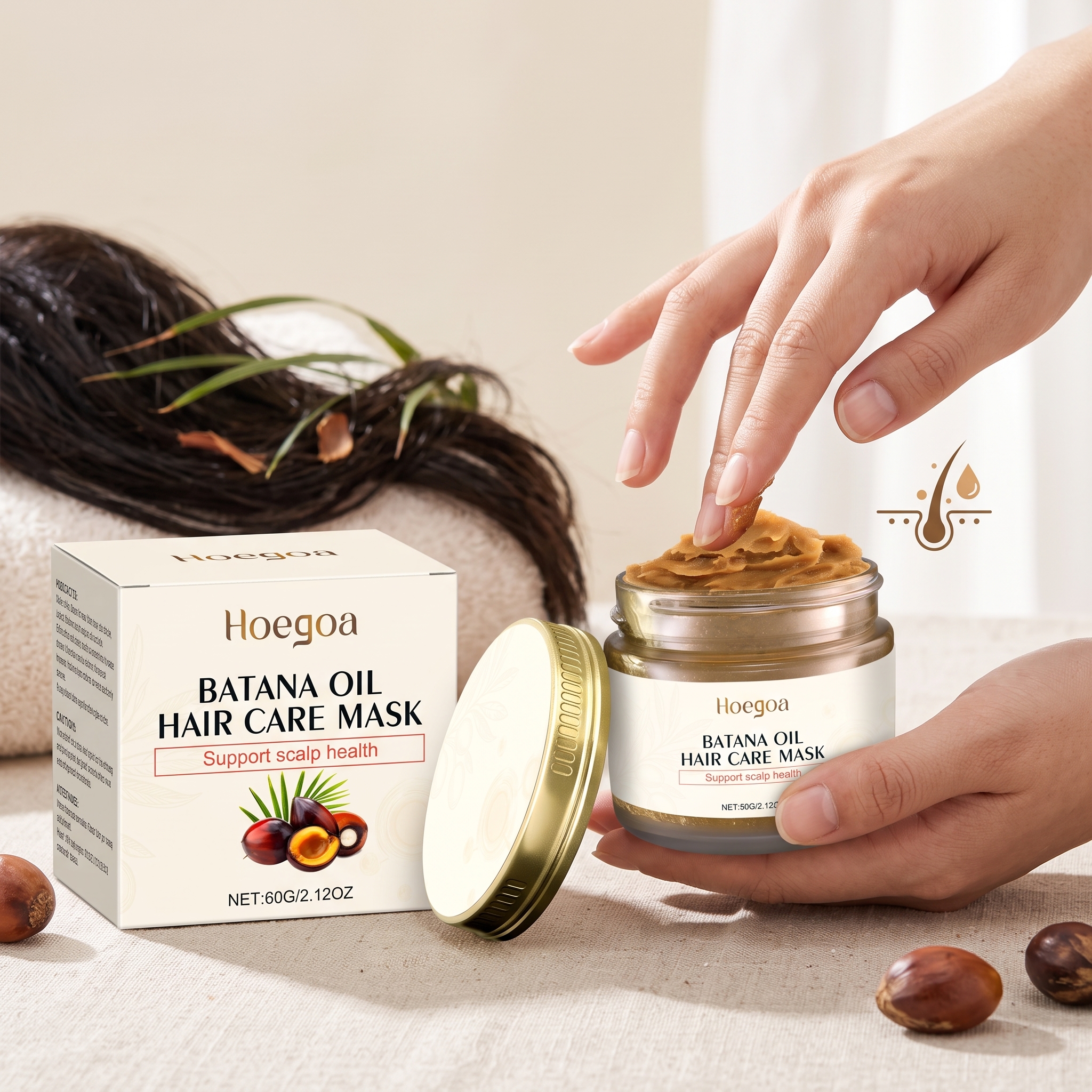 60G Batana Oil Hair Care Mask  - Hair Care Hair Mask ulasan dan harga