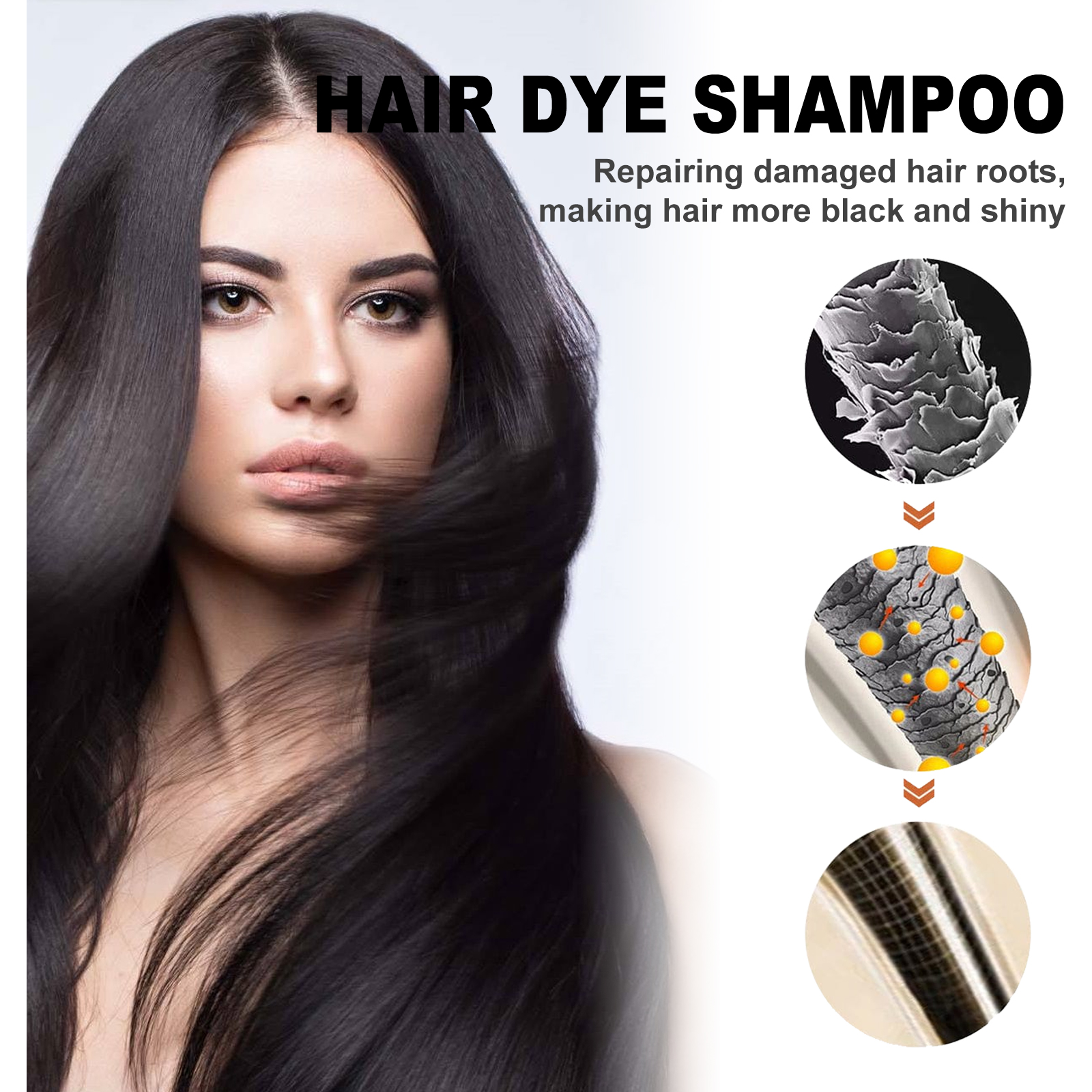 Black Hair Colouring Shampoo 3 - Hair Care Herbal ulasan dan harga