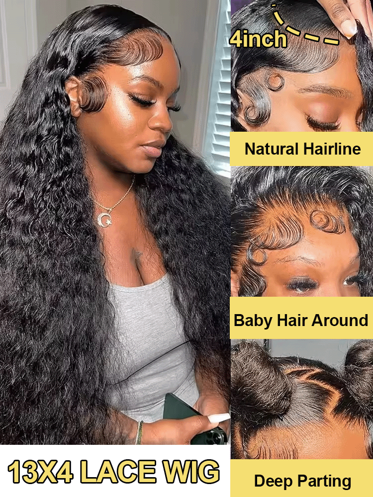 Deep Wave 13x6 Lace Front Huma - Hair Care Natural ulasan dan harga