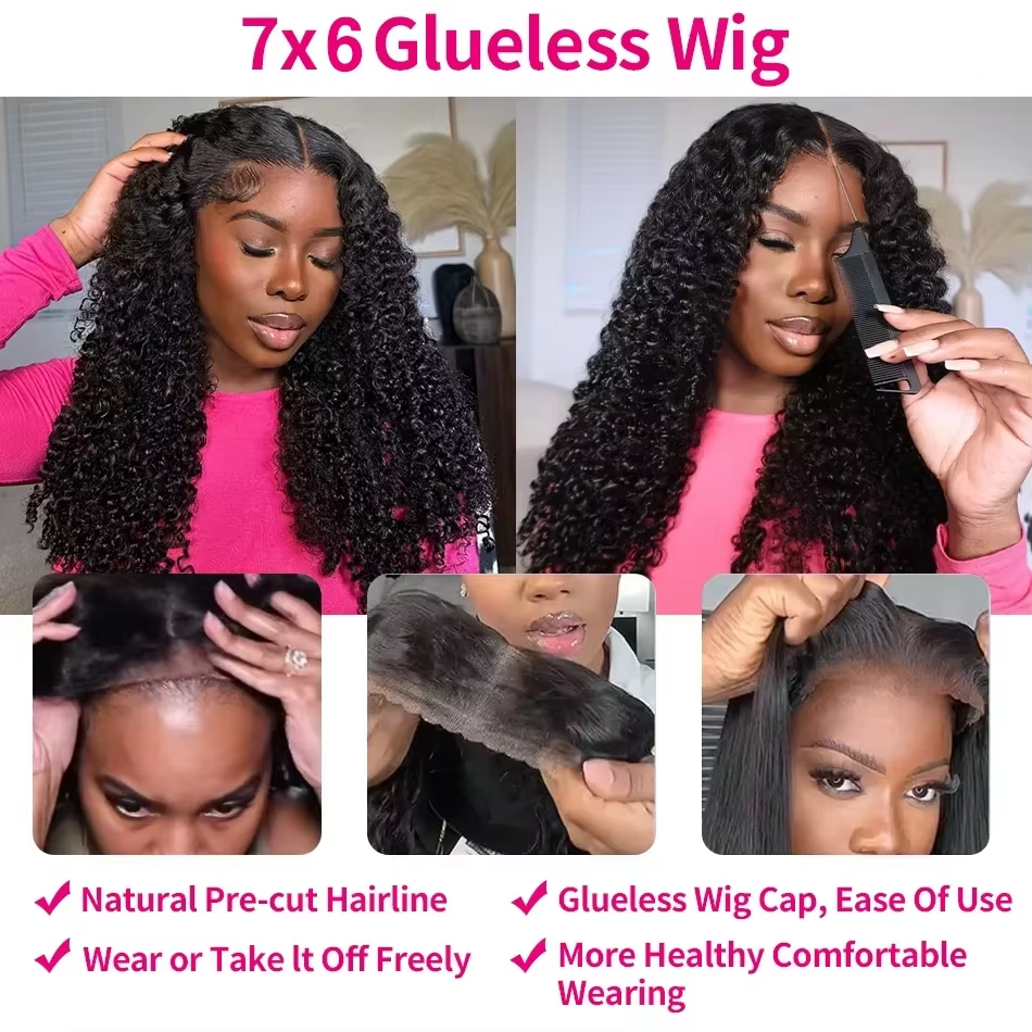 Burmese Curly Human Hair 13x6  - Lace Front Wig ulasan dan harga