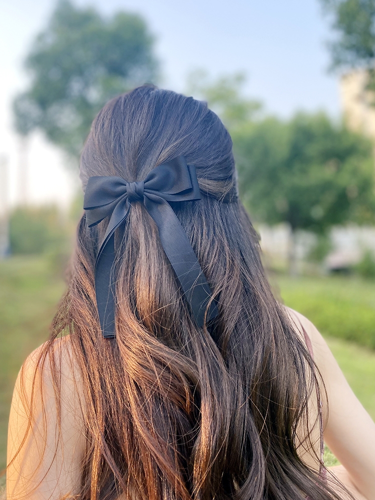 Korea Elegant Long Ribbon Bow  - Bobby Pin Bulk ulasan dan harga
