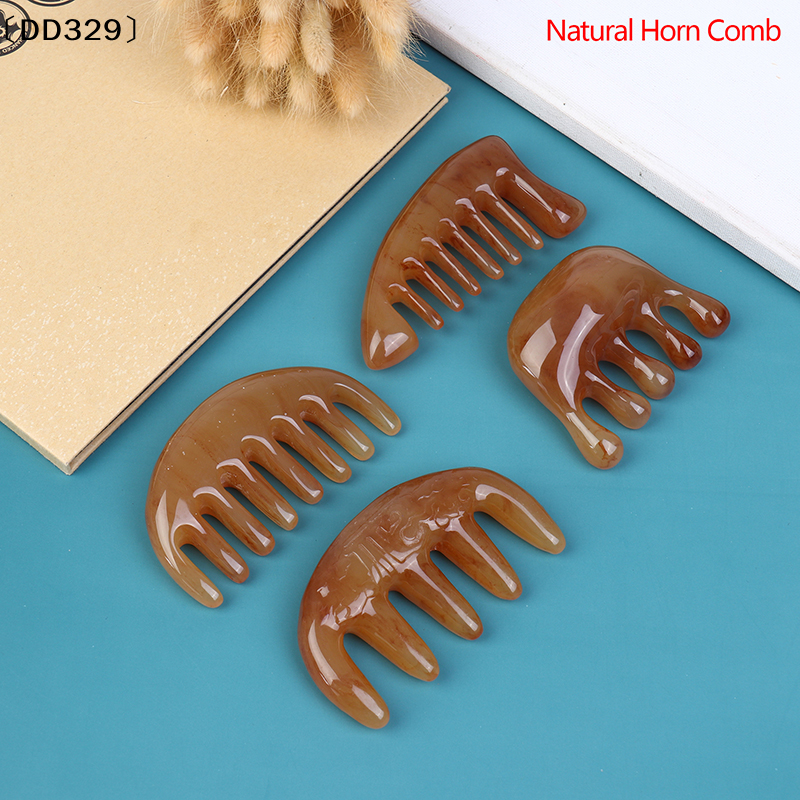 1×Natural Ox Horn Pocket Comb  - Hair Care Natural ulasan dan harga