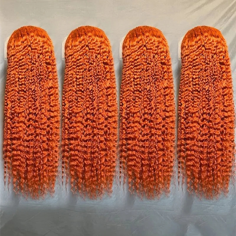 13x6 Ginger Orange Deep Wave L - Lace Front Wig ulasan dan harga