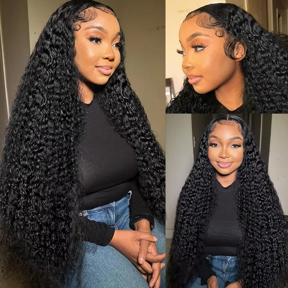 40 42 Inch HD 13x6 Jerry Curly - Lace Front Wig ulasan dan harga