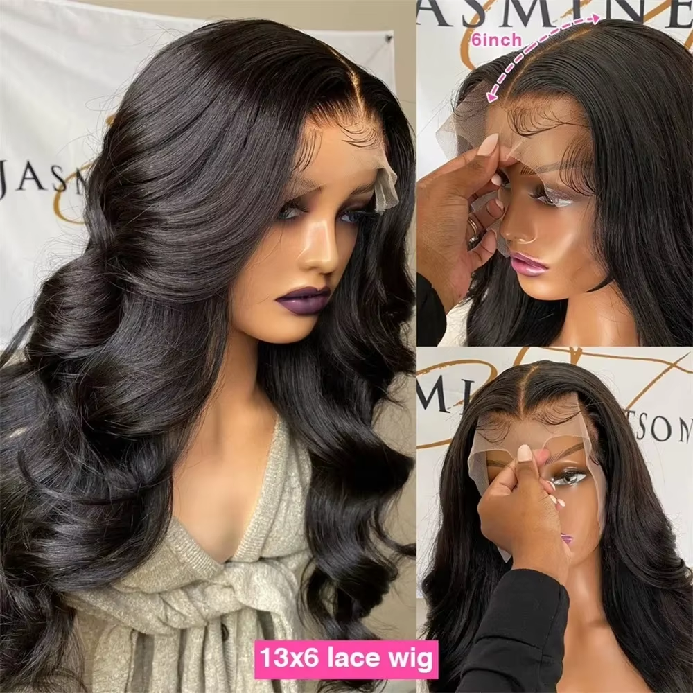 300%  Transparent 13x4 13x6 Bo - Lace Front Wig ulasan dan harga