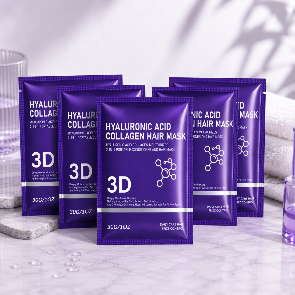 2/3/5 pack Hyaluronic Acid Hai - Hair Care Hair Mask ulasan dan harga