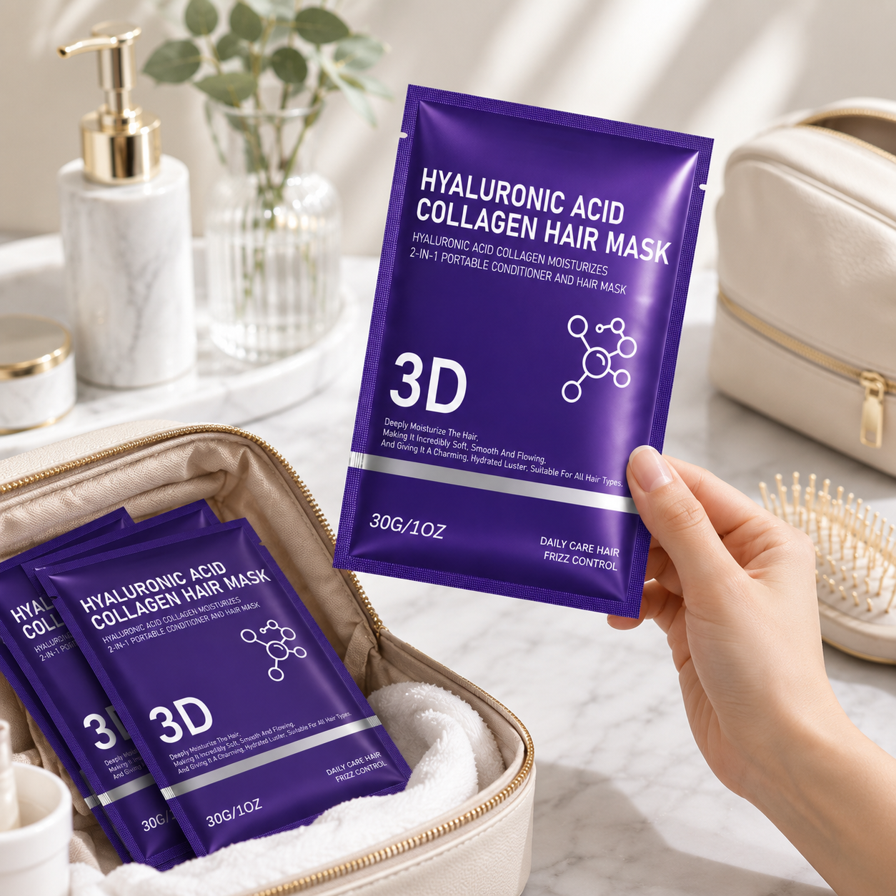 2/3/5 pack Hyaluronic Acid Hai - Hair Care Hair Mask ulasan dan harga