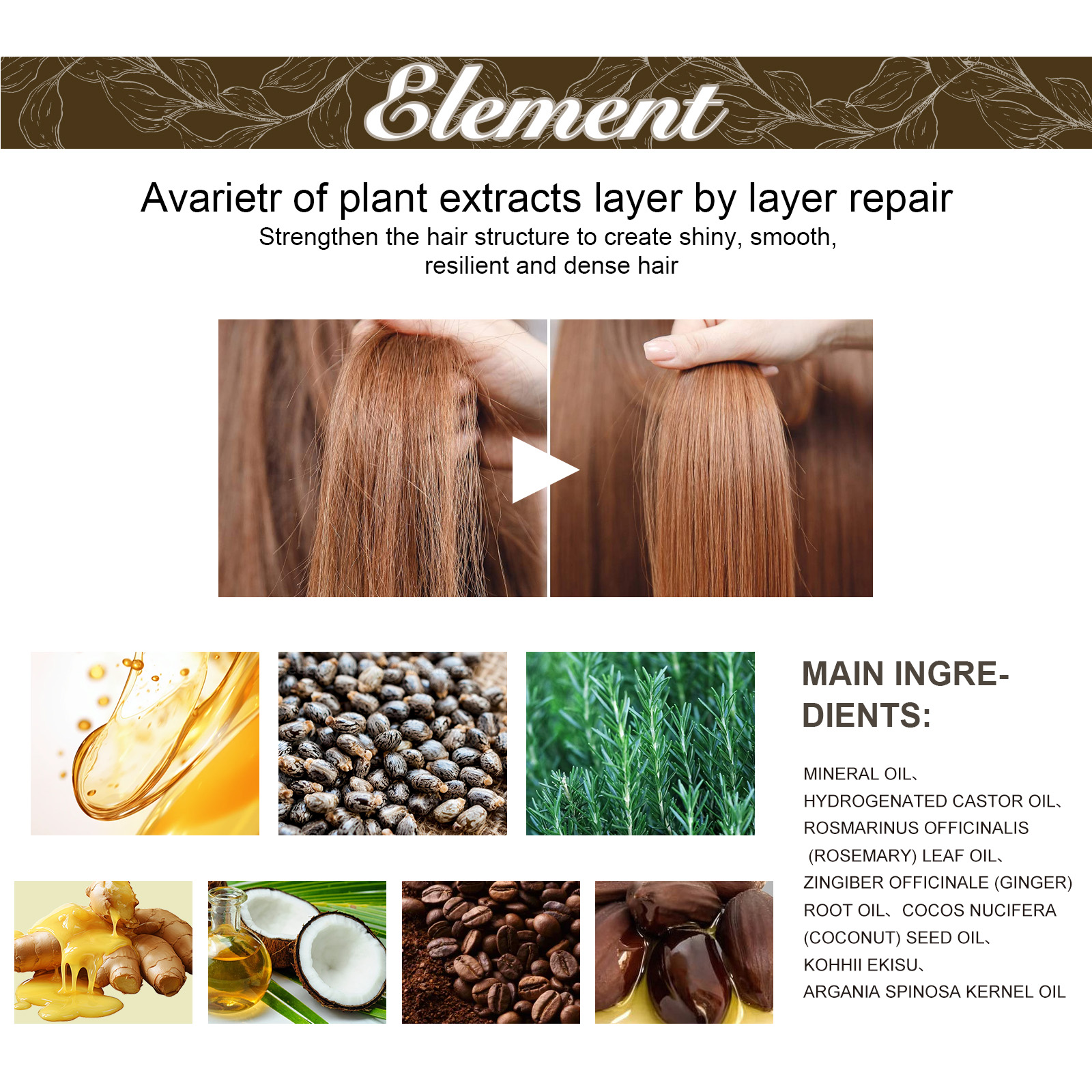 Rosemary Hair Growth Oil 60ml  - Hair Care For Hair Loss ulasan dan harga