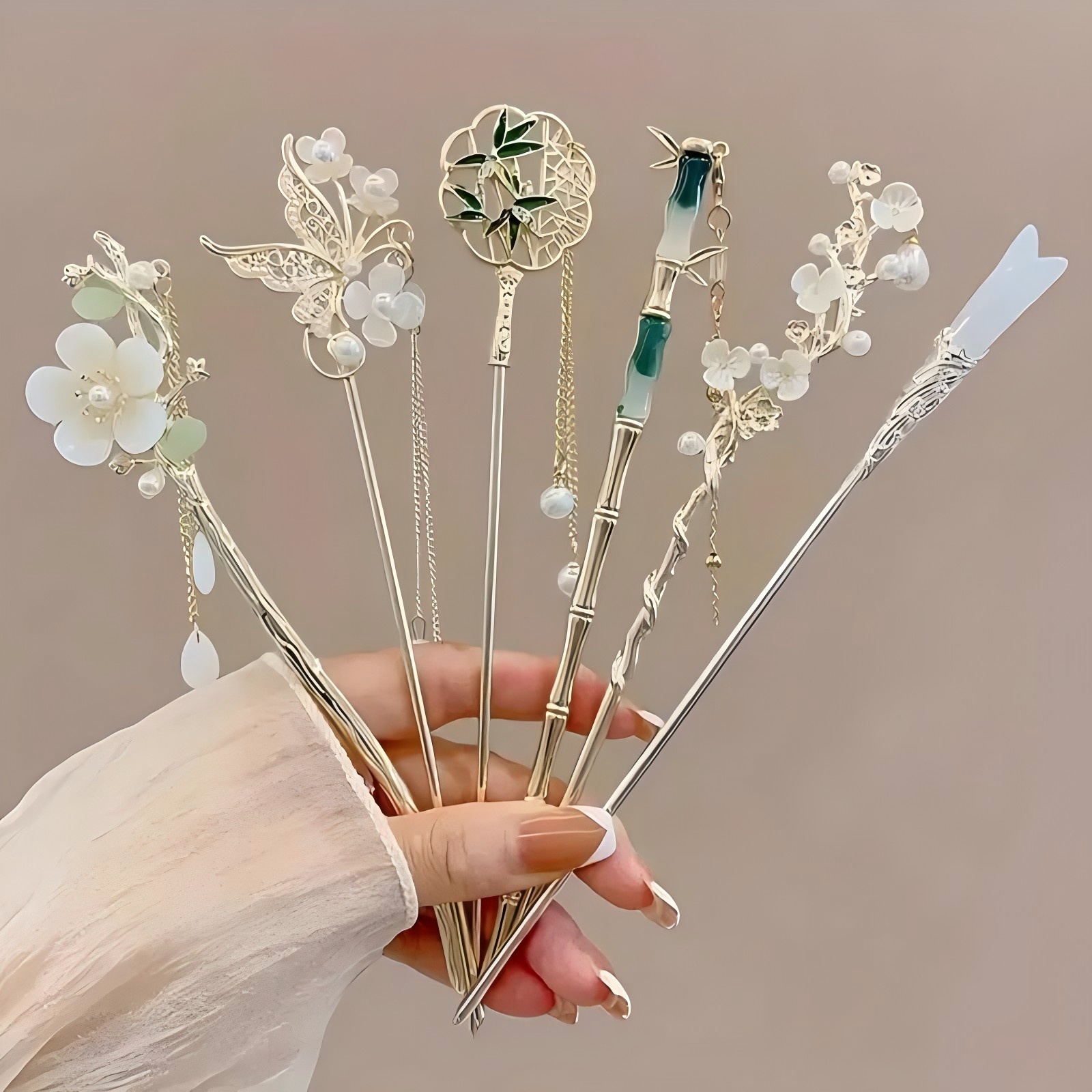 1/6pcs Elegant Chinese Style T - Hair Care Ingredients ulasan dan harga