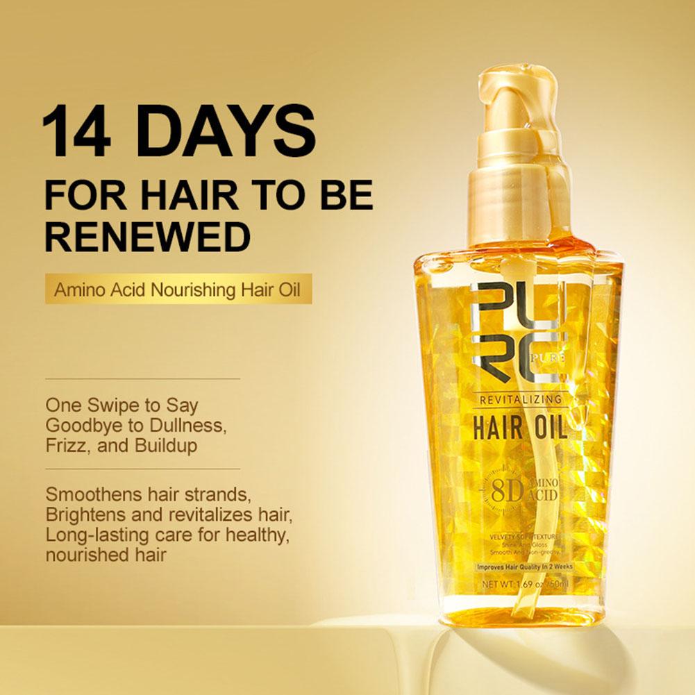 Natural Aminoacid hair oil Hai - Hair Care For Curly Dry Hair ulasan dan harga
