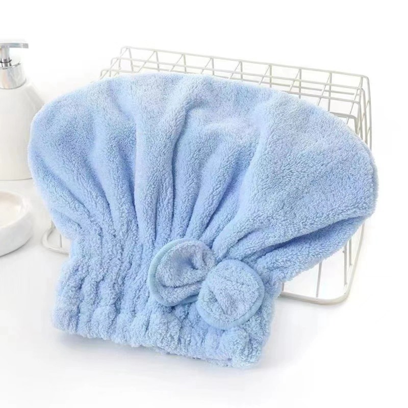 1Pc Microfiber Hair Turban wit - Hair Care For Curly Dry Hair ulasan dan harga