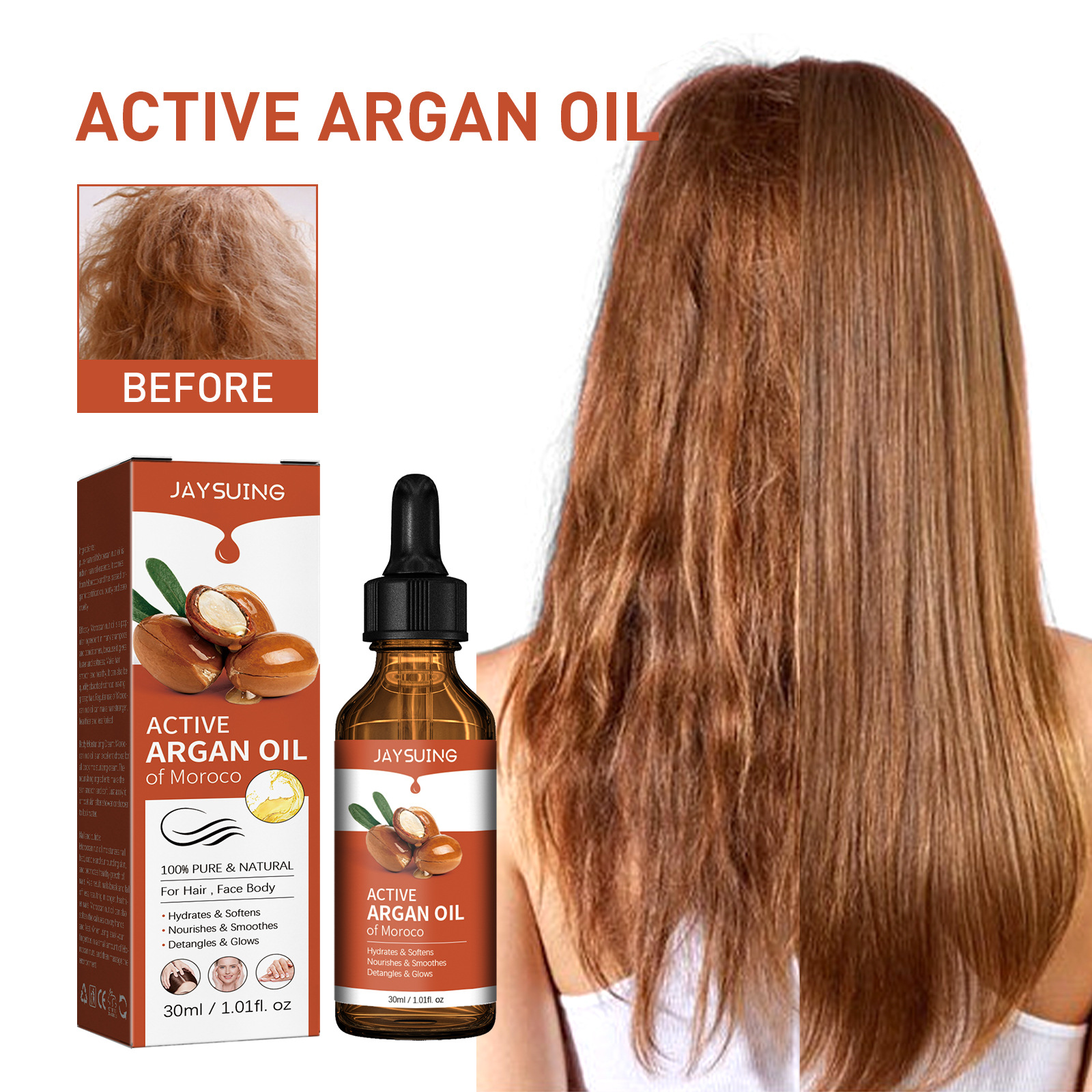 Argan Oil for Hair Treatment S - Hair Care Natural ulasan dan harga