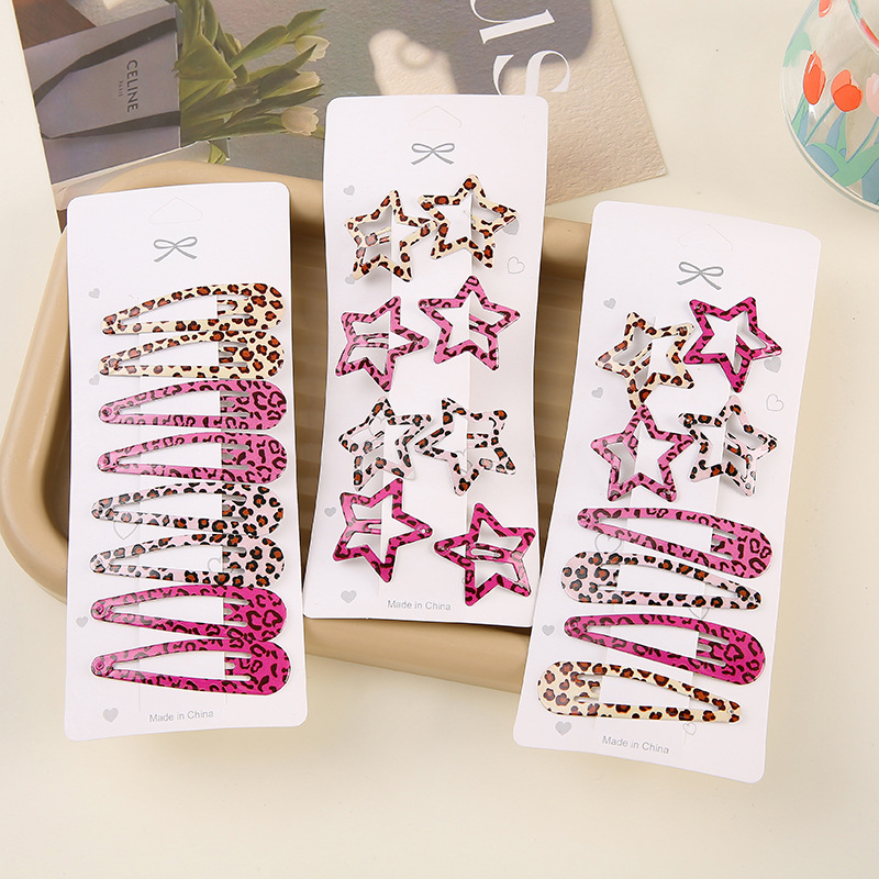 Simple Leopard Print Hairpins  - Bobby Pin Bulk ulasan dan harga
