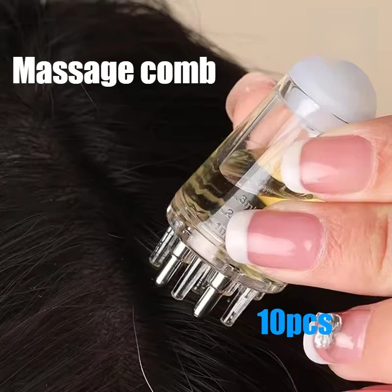 10Pcs Scalp Applicator Comb Se - Hair Care For Hair Loss ulasan dan harga