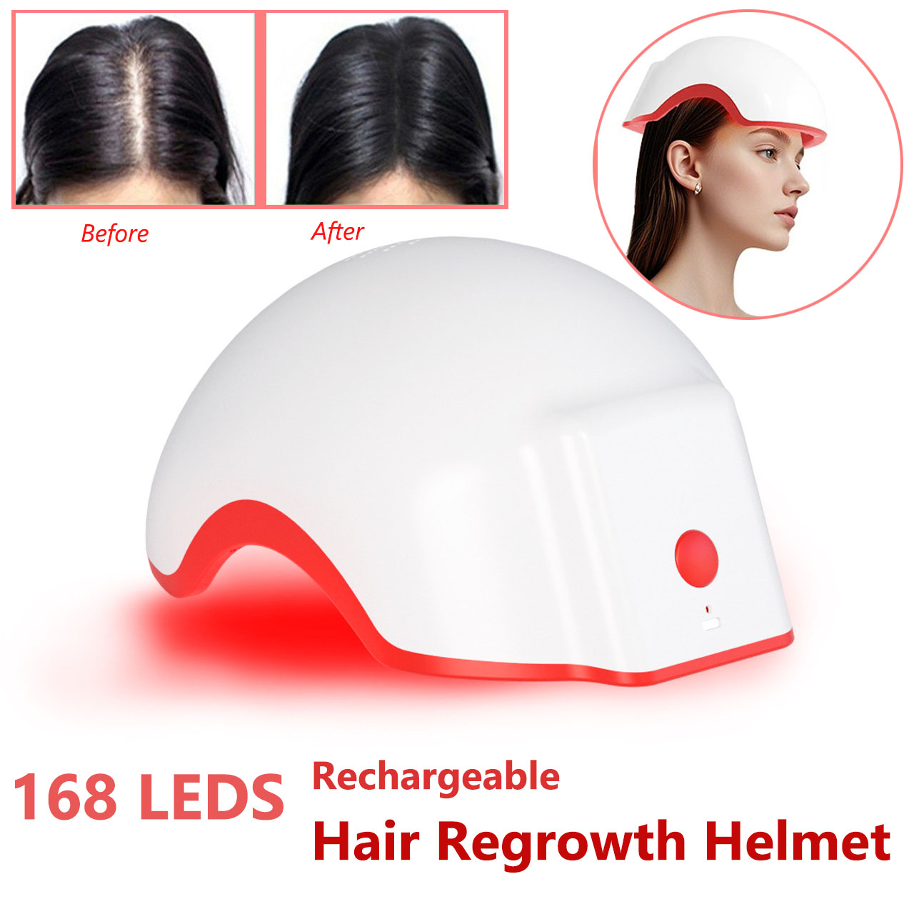 Red Light Therapy Device Hat N - Hair Care Nutrition ulasan dan harga