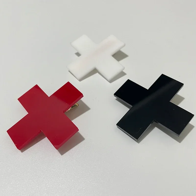Y2K Red Cross Hair Clip Punk G - Bobby Pin Bulk ulasan dan harga